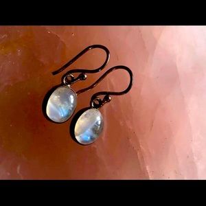 Blue Moonstone Sterling Earrings
